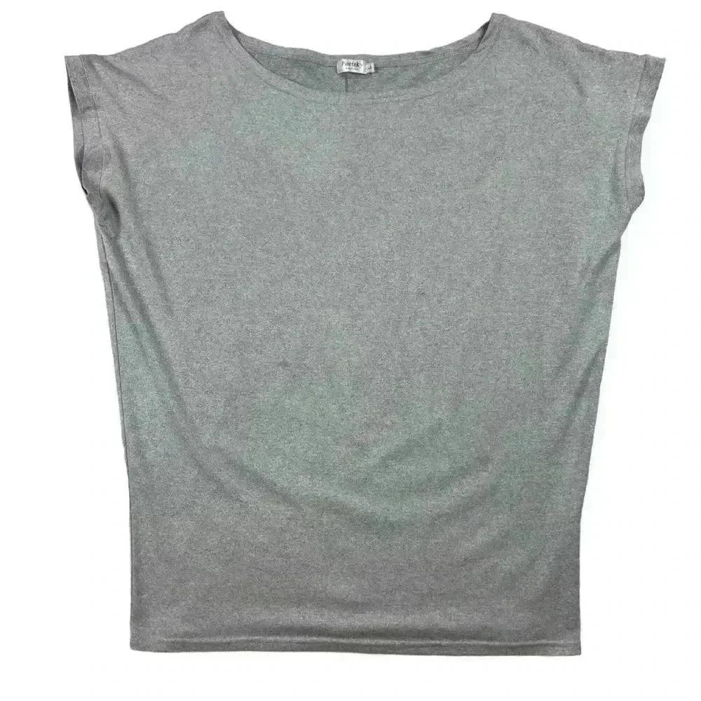 Poetsky Gray Off the Shoulder Top
